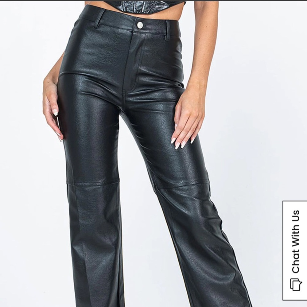 Princess Polly Macey Faux Leather Pants size 2